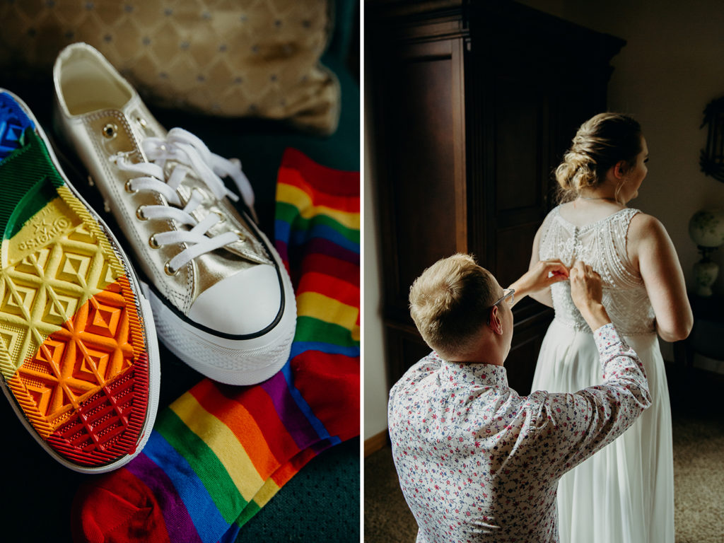 pride month wedding in Wyoming