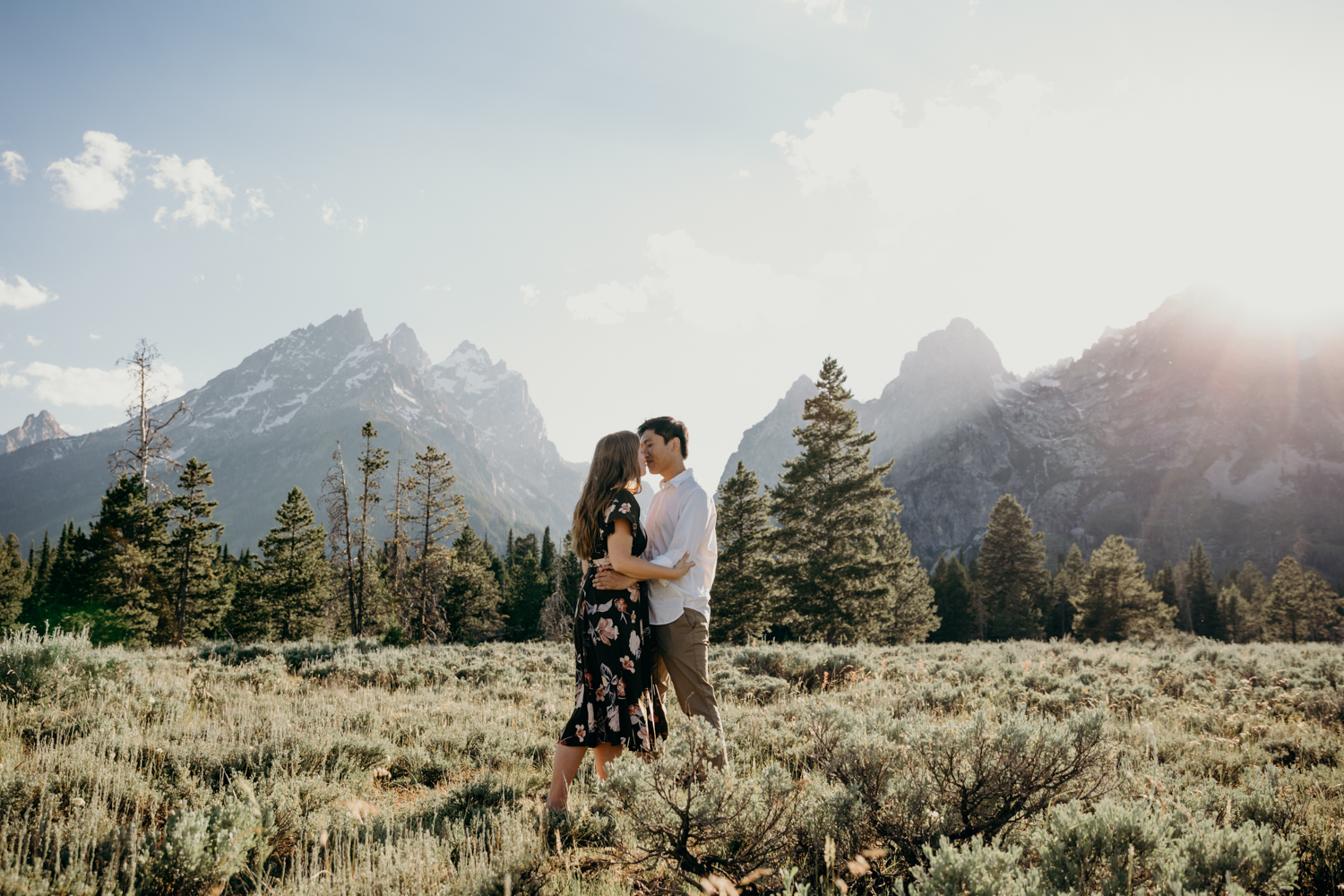 Pizza Date Engagement in the Tetons | Michael & Amber - Erin Wheat Co.