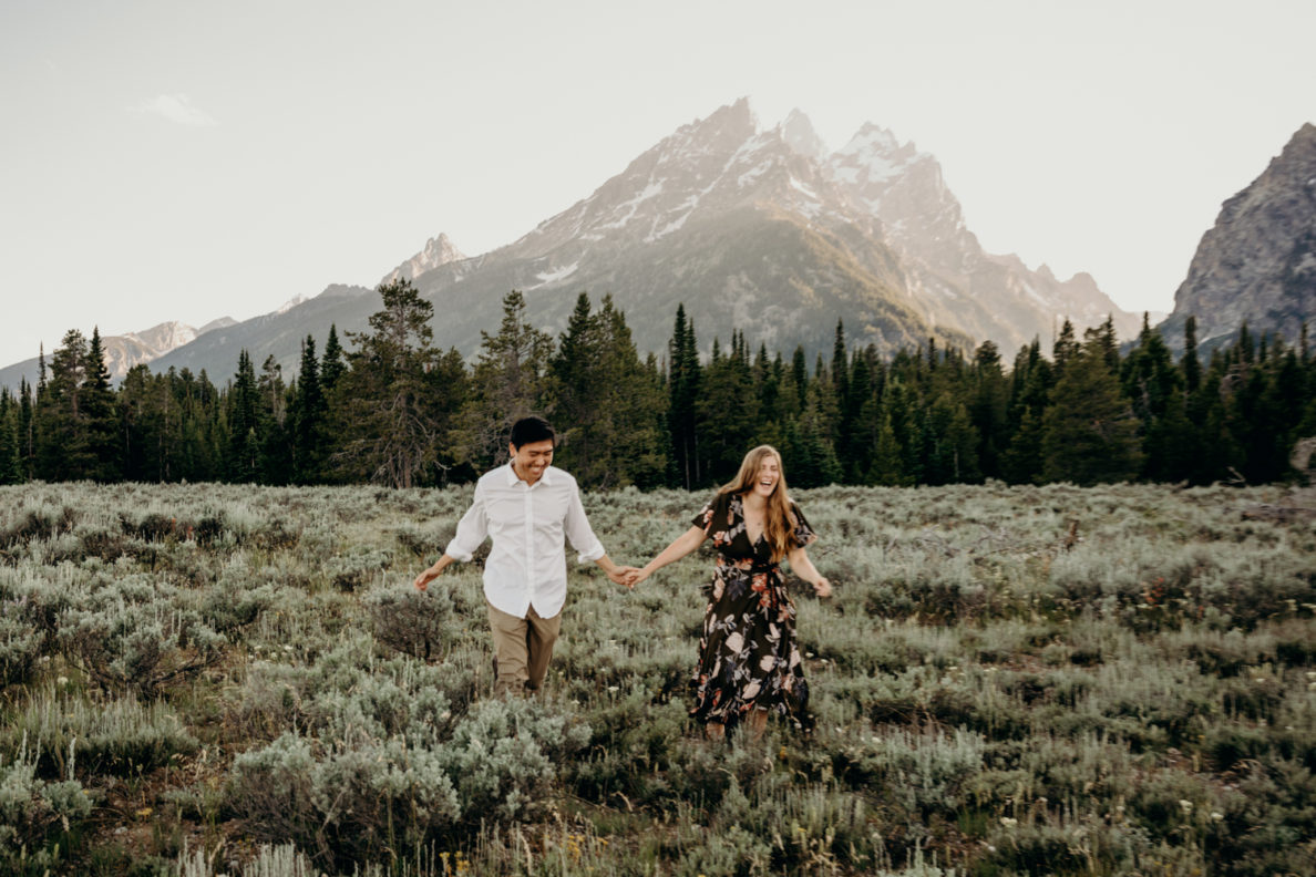 Pizza Date Engagement in the Tetons | Michael & Amber - Erin Wheat Co.