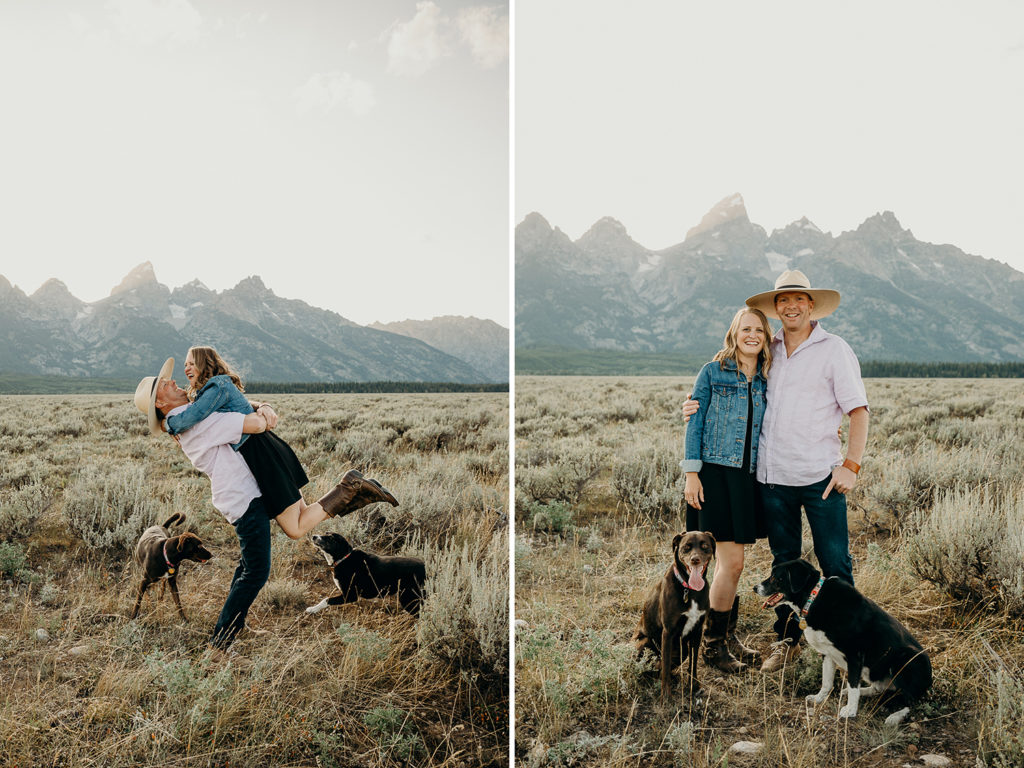 Wyoming engagement session