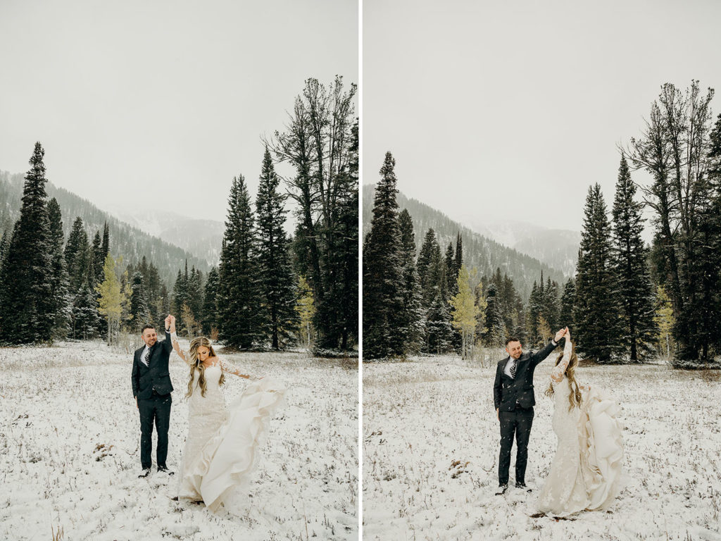 Teton Pass Winter Wedding