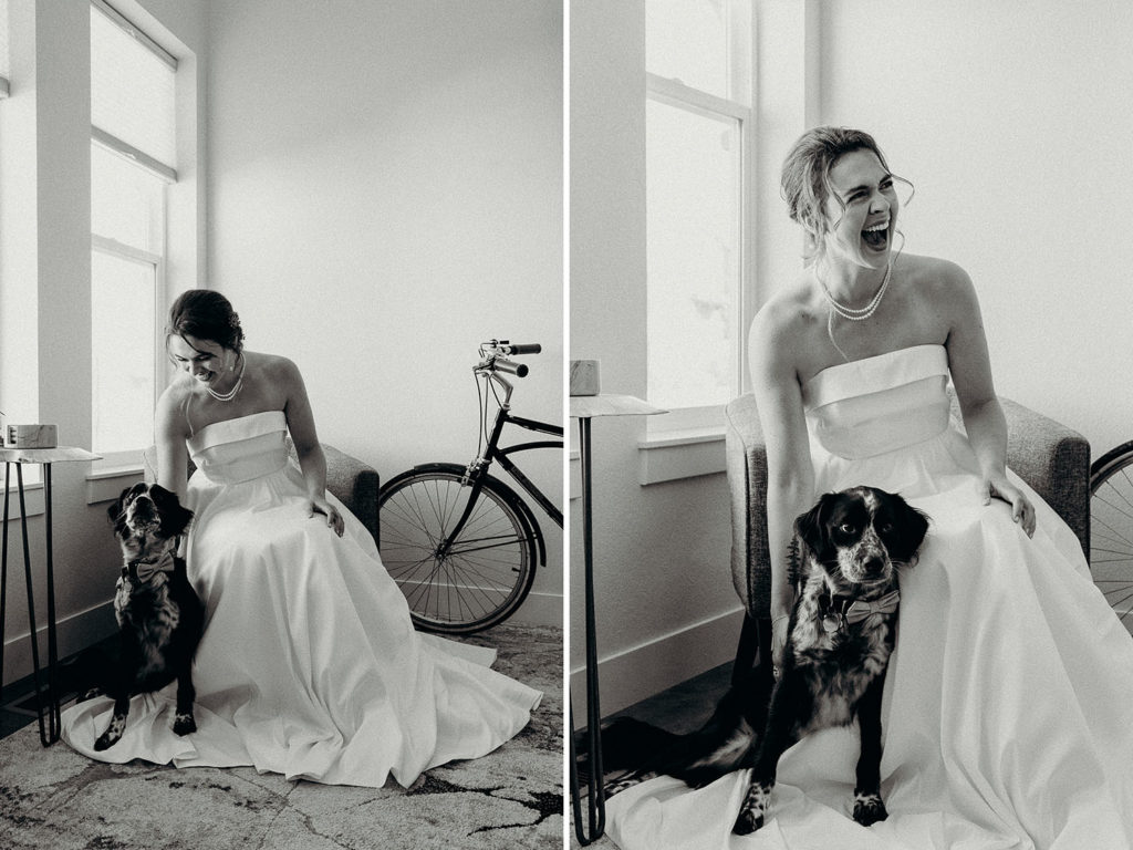 colorado wedding with dog