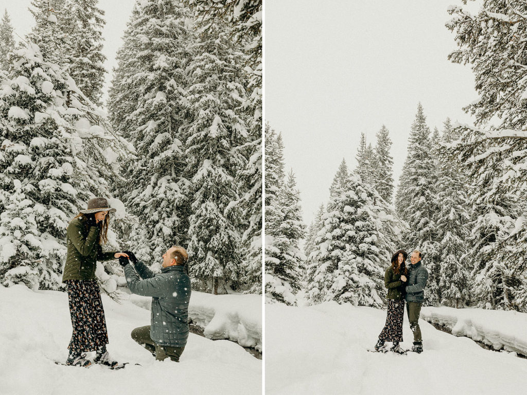 Snowshoeing proposal in Jackson Hole