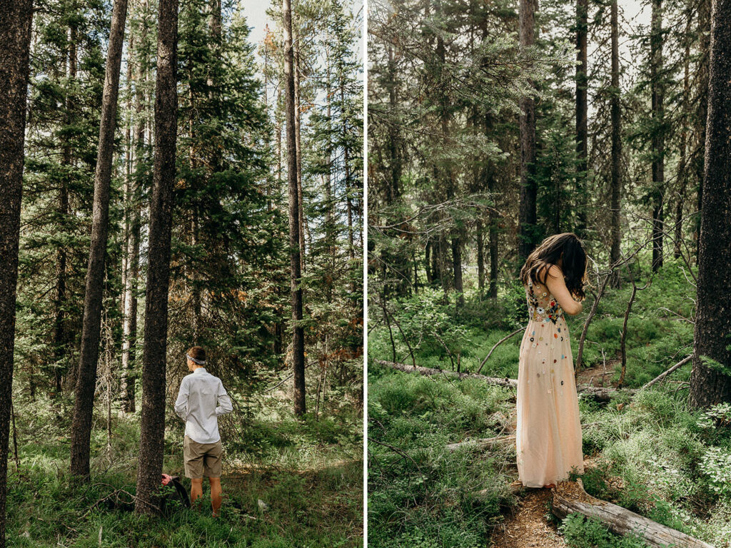 2-day backcountry adventure wedding