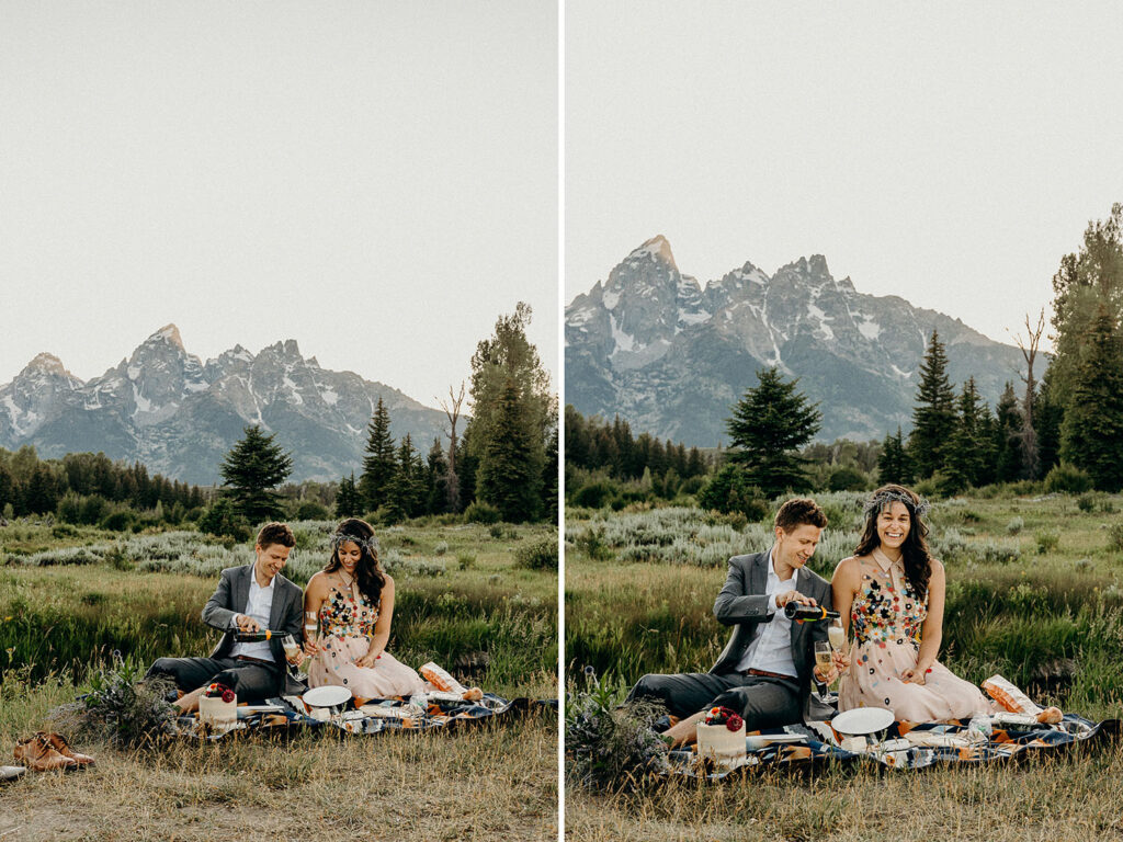 2-day backcountry adventure wedding