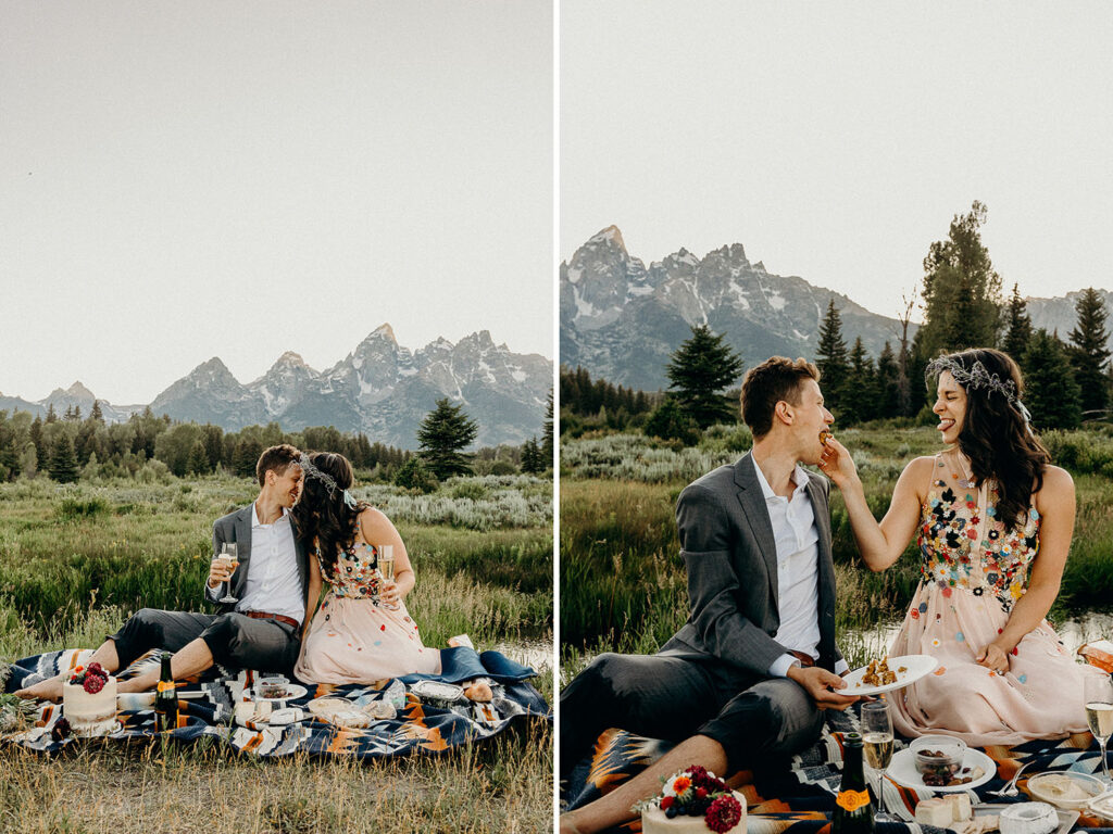 2-day backcountry adventure wedding