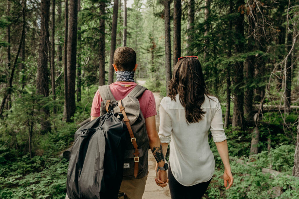 2-day backcountry adventure wedding