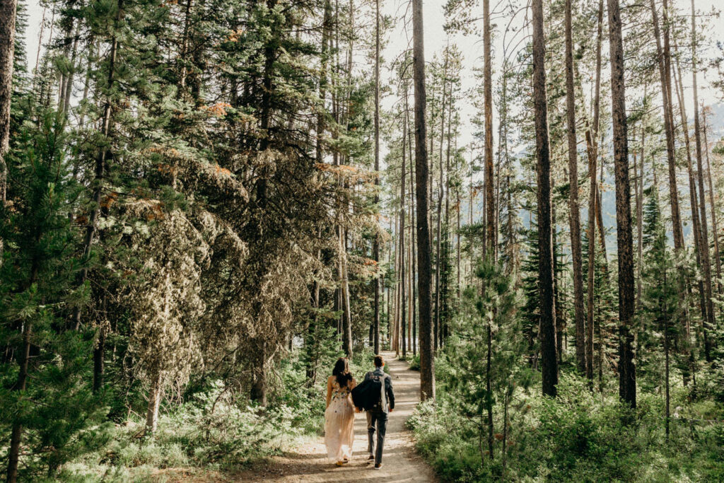 2-day backcountry adventure wedding