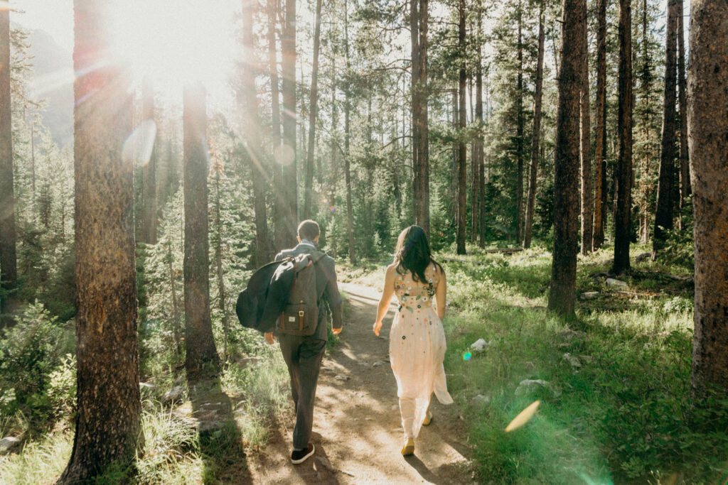 2-day backcountry adventure wedding