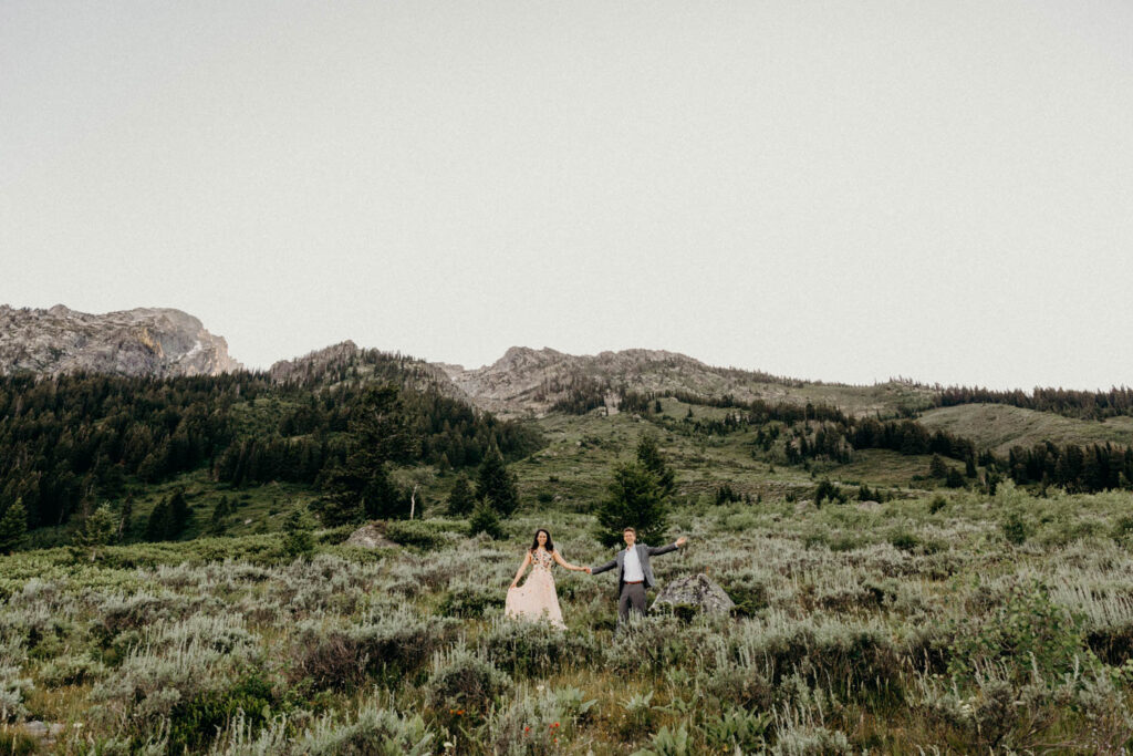 2-day backcountry adventure wedding