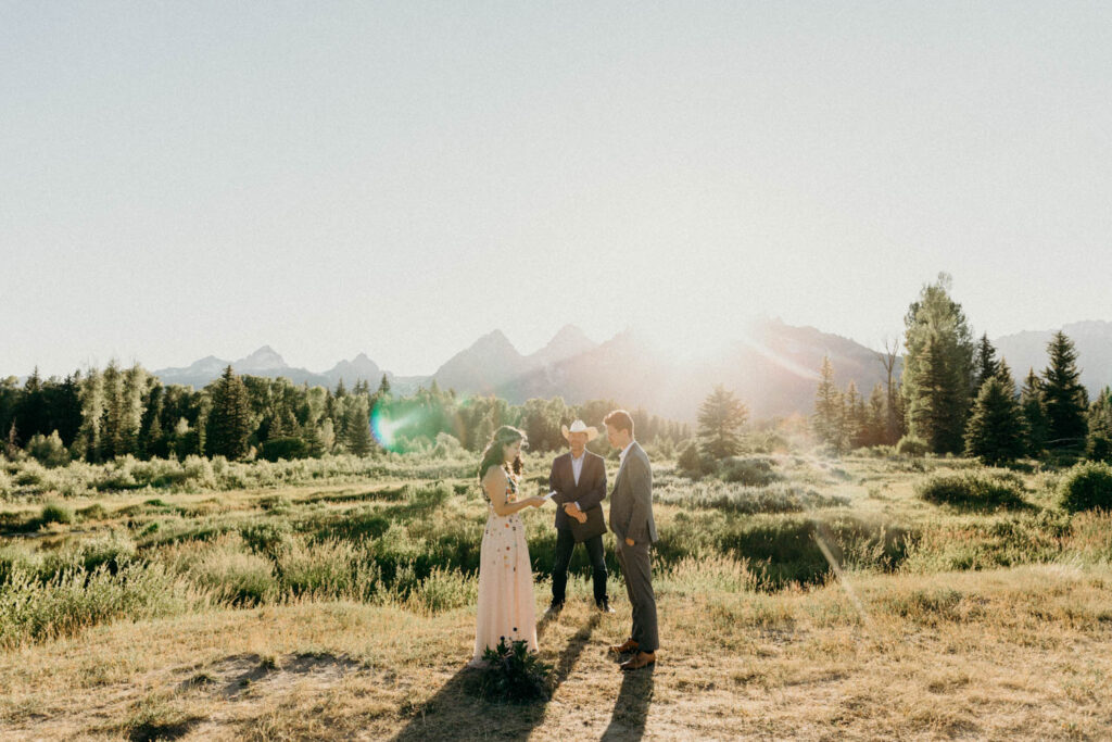 2-day backcountry adventure wedding