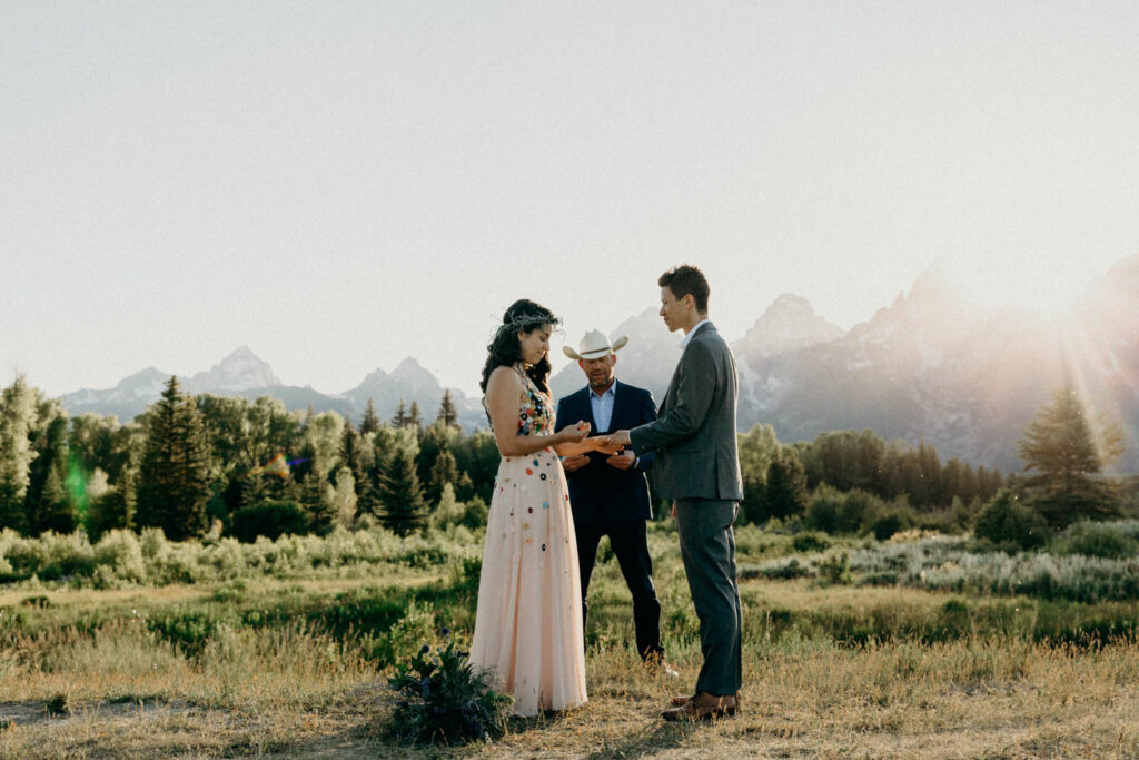 2-day backcountry adventure wedding