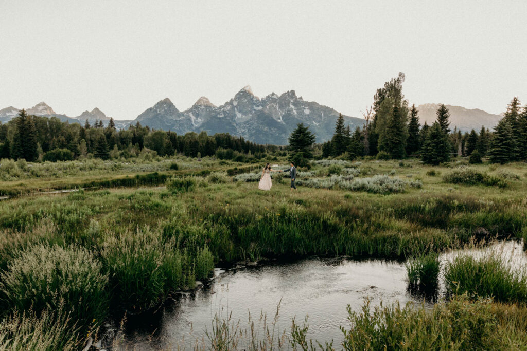 2-day backcountry adventure wedding