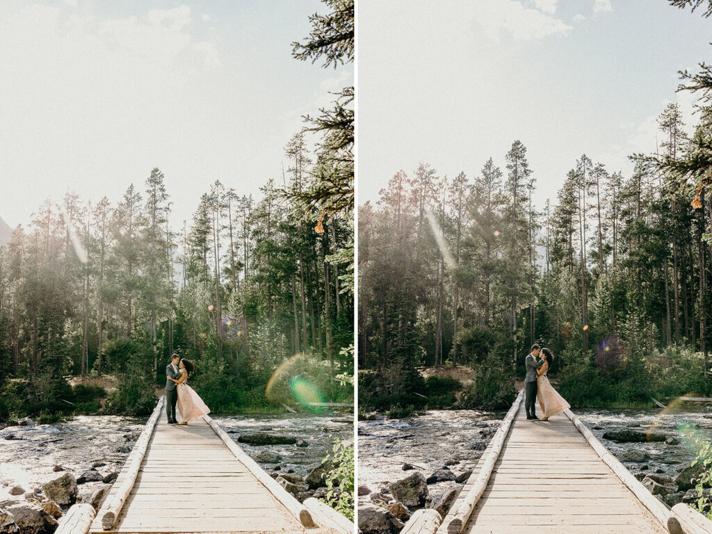 2-day backcountry adventure wedding