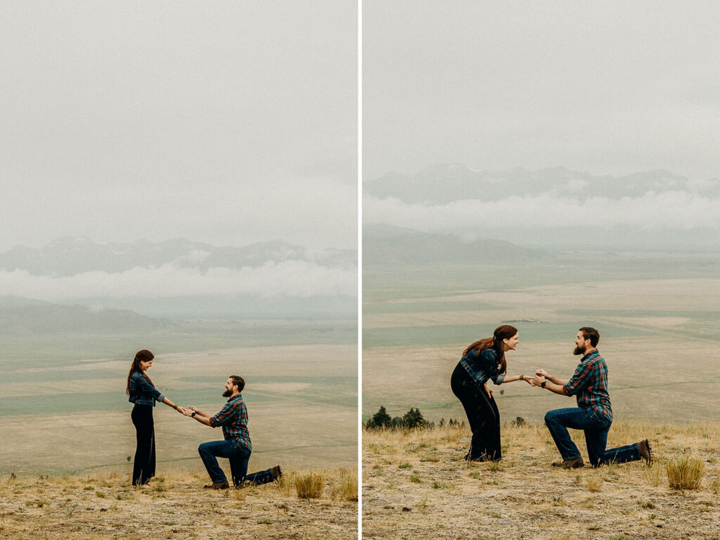 Jackson Hole mountain engagement