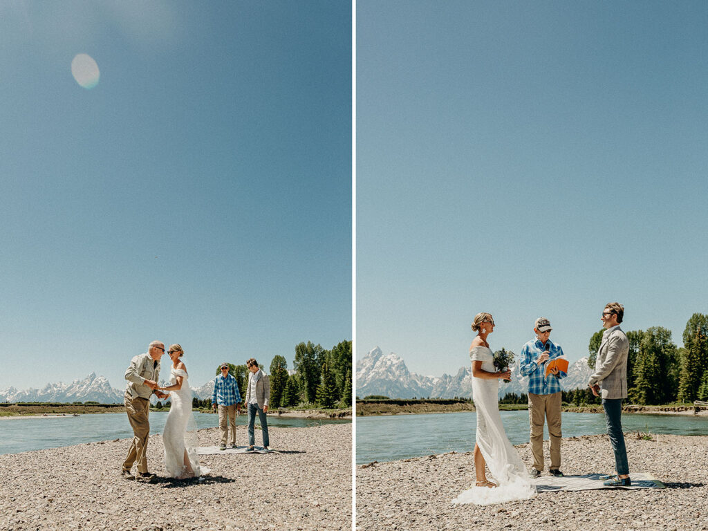 Jackson Hole Rafting Wedding