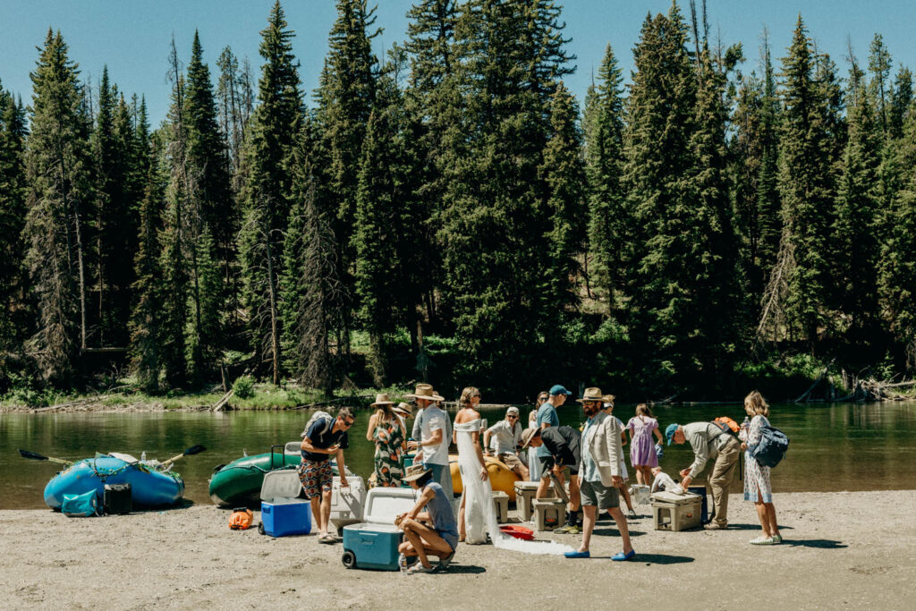 Jackson Hole Rafting Wedding