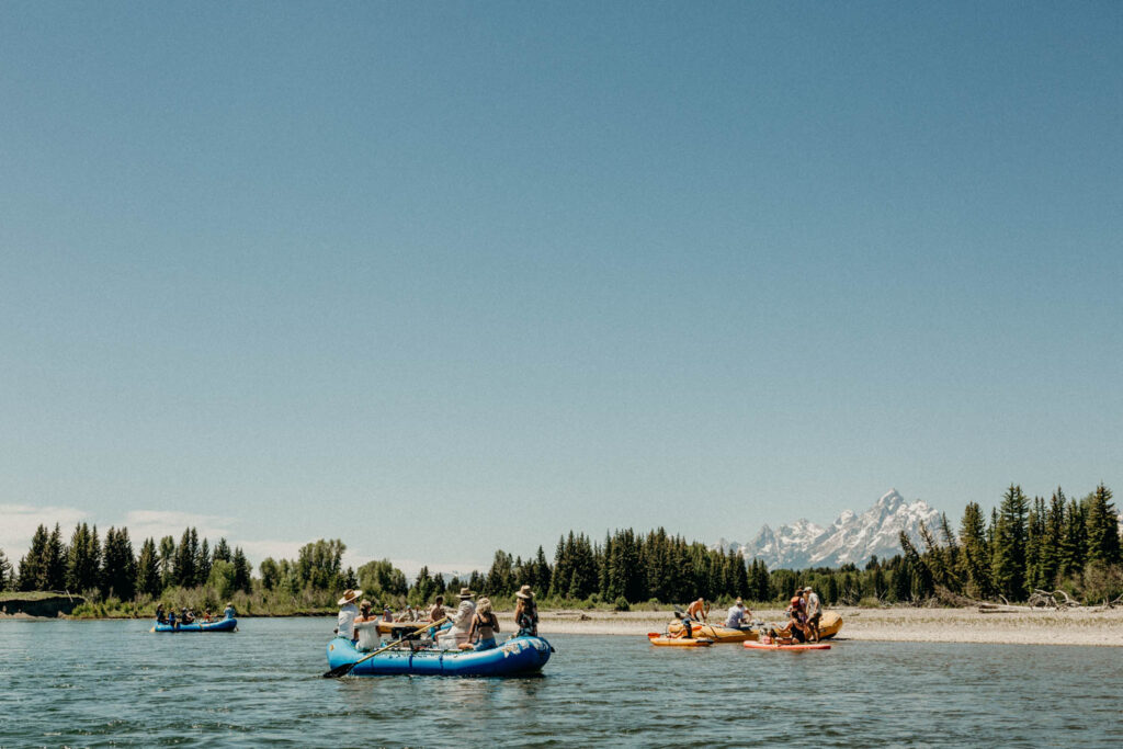 Jackson Hole Rafting Wedding