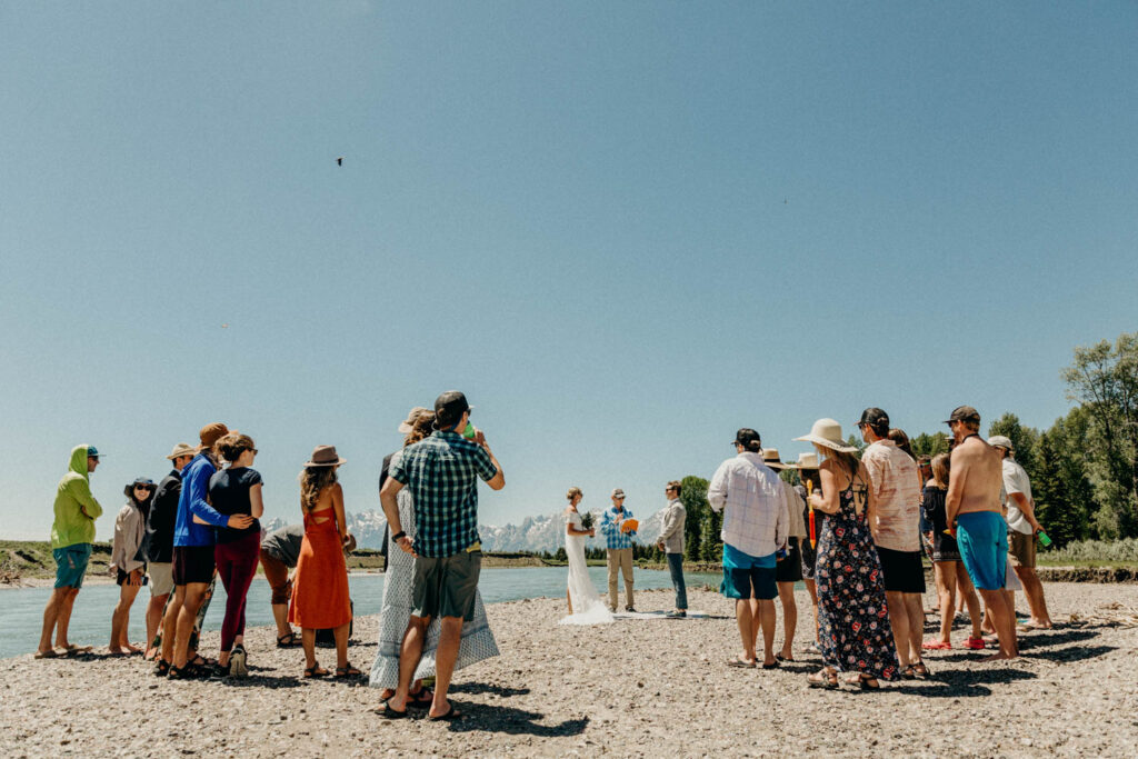 Jackson Hole Rafting Wedding