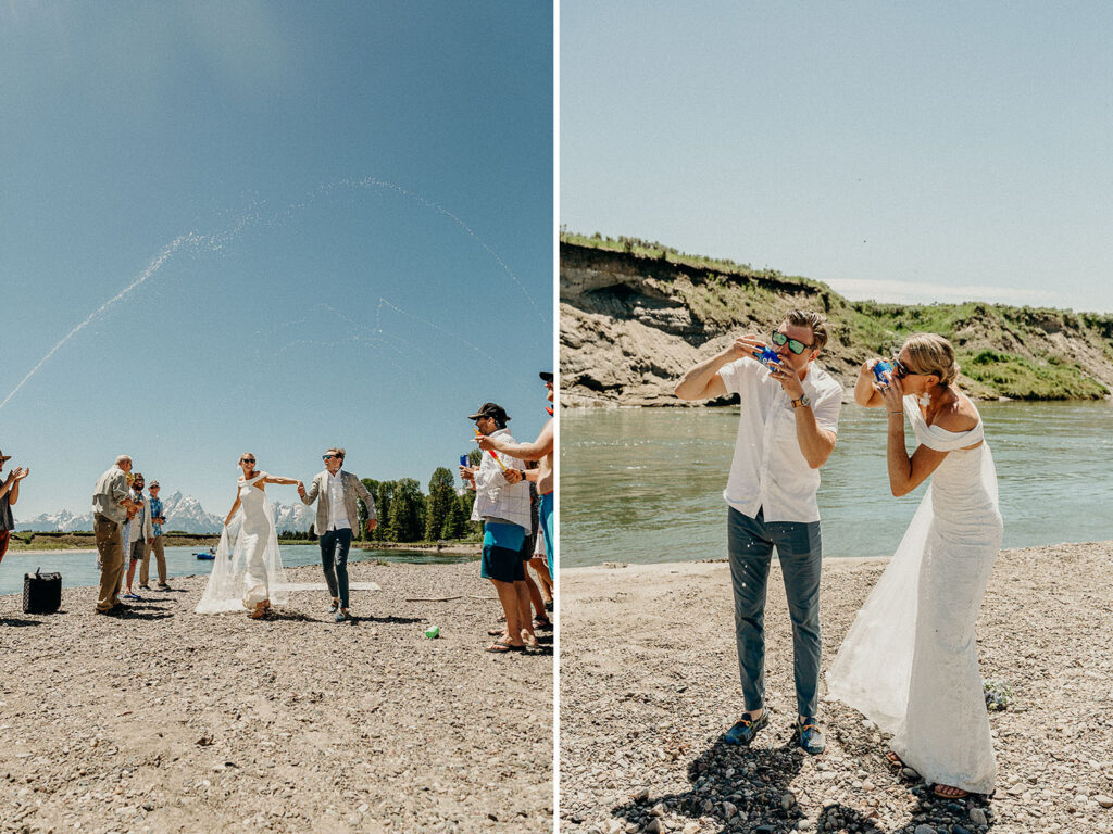 Jackson Hole Rafting Wedding