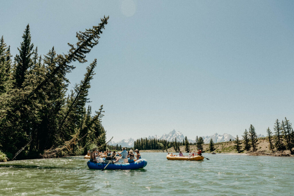 Jackson Hole Rafting Wedding