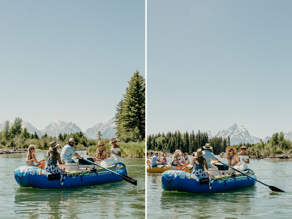 Jackson Hole Rafting Wedding