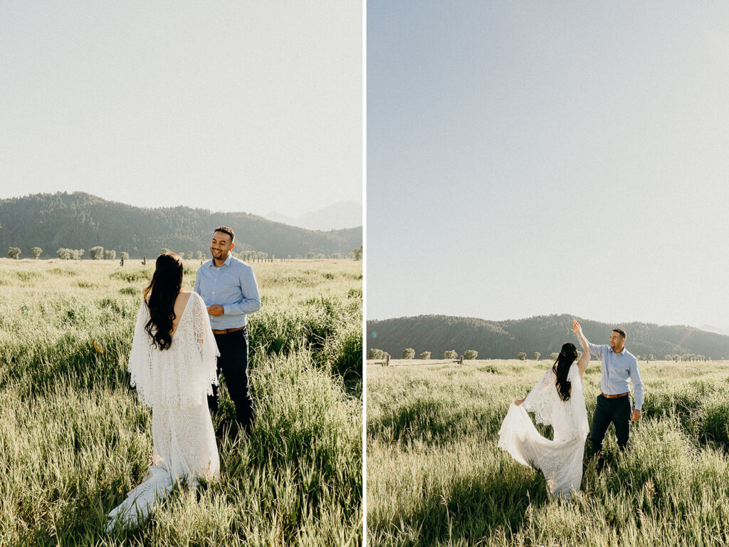 Mormon Row Wedding