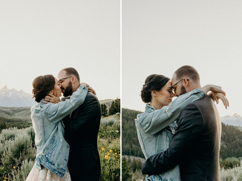 intimate ceremony at the wedding tree