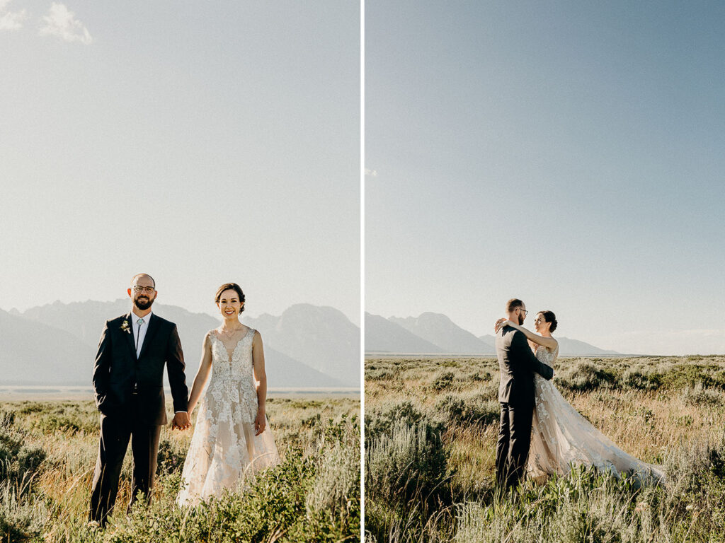 intimate ceremony at the wedding tree