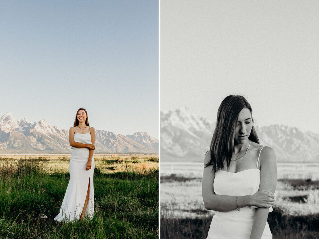 mormon row bridal session