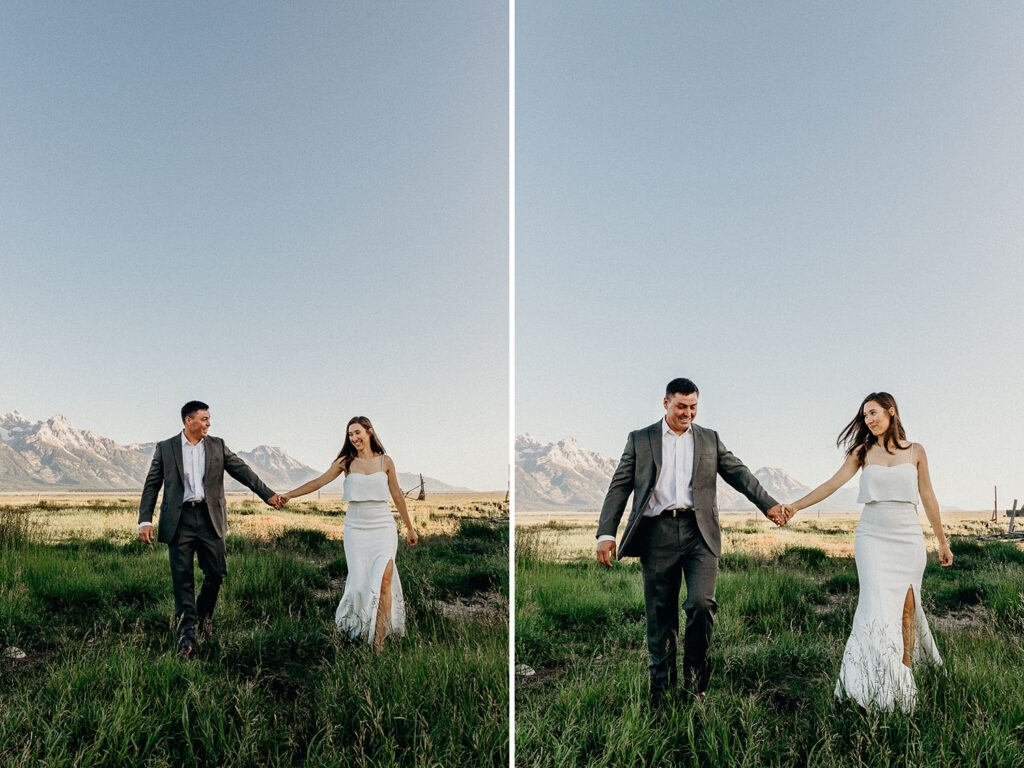 mormon row bridal session