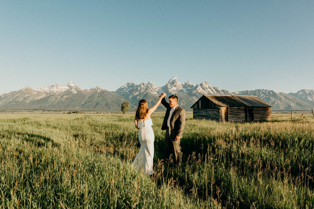 mormon row bridal session