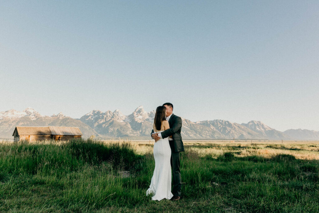 mormon row bridal session