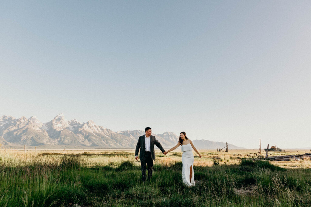 mormon row bridal session