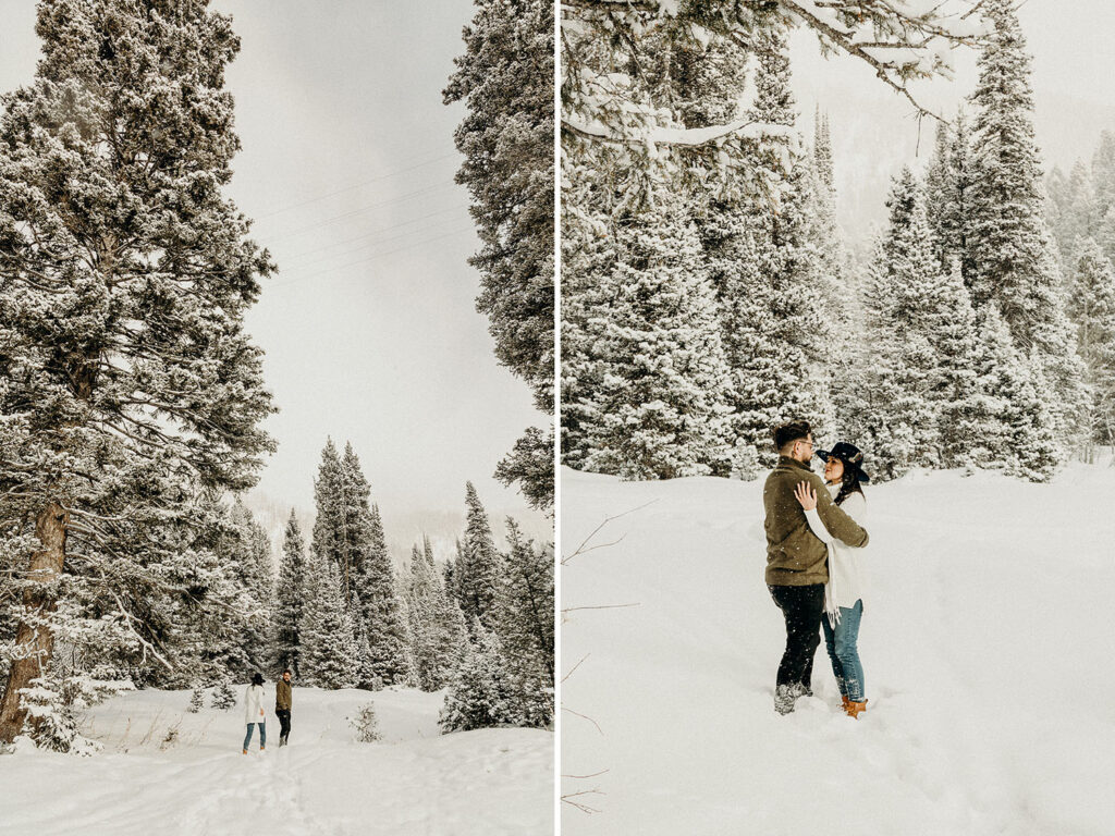 mountain winter wonderland photoshoot