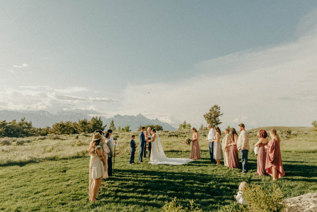 intimate spring wedding at Spring Creek Ranch